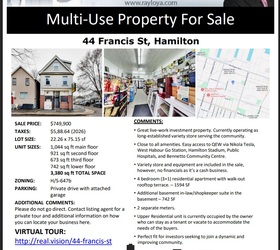 44 Francis Street, Hamilton, ON L8L 3V3