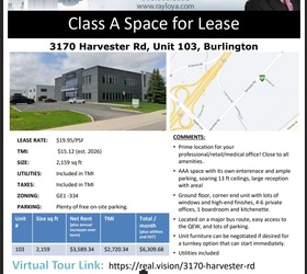 3170 Harvester Road, Unit 103, Burlington, ON L7N 3W8